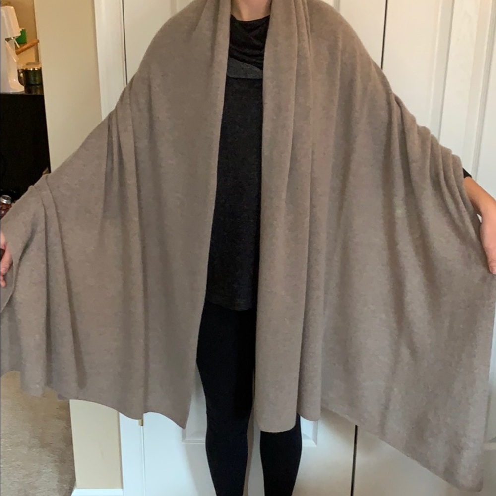 COPY - White + Warren Gray/Tan Scarf